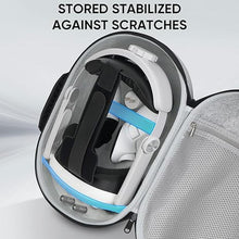 Load image into Gallery viewer, Hard Carrying Case Compatible with Meta Quest 3S/3 Accessories, Custom Storage Space for VR Gear/Elite Head Strap/Controllers/Adapter/AA Batteries, with Lens Cover for Travel and Protection