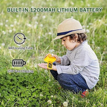 Load image into Gallery viewer, Microscope for Kids, 1000X Handheld Kids Microscope with 6 Adjustable LED Lights, Easter Gifts for Kids Ages 8-12, 32G SD Card Included-Yellow