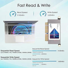 Load image into Gallery viewer, 256GB SSD Hard Drive for MacBook Pro A1708 NVMe PCIe Gen3x4, Internal Solid State Drive Upgrade for MacBook Pro A1708 (2016-2017)