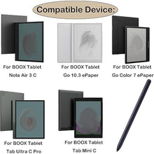 Load image into Gallery viewer, Stylus Pen for BOOX Tablet Note Air 3 C E Ink Tablet 10.3 ePaper, Stylus Compatible with BOOX Tablet Go 10.3 ePaper E Ink Tablet/Tablet Go Color 7 ePaper/Tablet Tab Ultra C Pro+5 Tips(Black)