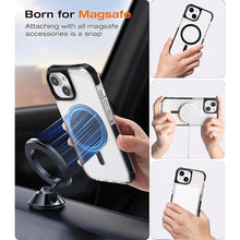 Load image into Gallery viewer, for iPhone 15 Bumper Case Fits MagSafe 15FT Drop Resistant Anti-Yellowing Heavy Duty Shockproof Back Cover Fits iPhone 15 Phone Cases 6.1", Clear