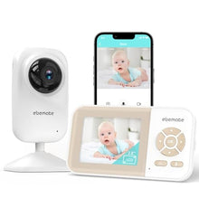 Load image into Gallery viewer, ebemate Video Baby Monitor Camera with 2.8" LCD Screen Video & Audio No Glow Night Vision,2-Way Talk Audio Cam Baby Monitoring 1200FT Range EBE28