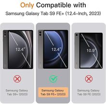 Load image into Gallery viewer, JETech Case for Samsung Galaxy Tab S9 FE+ / S9 FE Plus 12.4-Inch with S Pen Holder, Soft TPU Tri-Fold Stand Protective Tablet Cover, Support S Pen Charging, Auto Wake/Sleep (Black)
