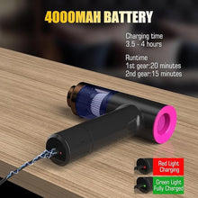 Load image into Gallery viewer, Handheld Car Vacuum Portable Cordless - Mini, Portable | Dual Suction (7500pa & 12000pa) | 4-in-1 Vacuum Cleaner, Blower, Inflator, Deflator & Air Duster for Car, Home, Kitchen, Pet Hair, Office Use