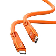 Load image into Gallery viewer, 240W USB C to USB C Cable Silicone 6.6FT, USB 3.2 Gen 2 Fast Charging Cable 20Gbps Data Transfer 4K Video Compatible with iPhone 15 Pro Max, iPad, MacBook, Chromebook, Switch, Laptop, Dell XPS