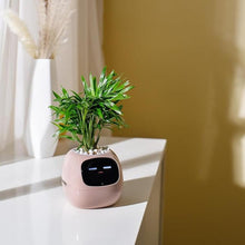 Load image into Gallery viewer, Smart pet Planter Robot Guidance on Plant Care with Emojis, Adorable Plant Companion with Rich Gesture Interaction, Neat Desk Setup Gift (Pink)