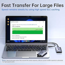 Load image into Gallery viewer, SSK Portable SSD 2TB, up to 2000MB/s External Solid State Drives, USB 3.2 Gen2X2 NVMe SSD External Hard Drive, Ultra Low Power for iPhone 15/ MacBook/Pro/OTG Phone/Laptops