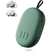 Load image into Gallery viewer, ANNAPRO Carrying Case for Meta Quest 3S/Quest 3/Vision Pro, Compatible with Battery Elite Strap, Controllers and Other Accessories, Hard Shell Case and Superior Protection for Travel, Dark Night Green