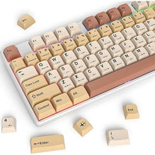 Load image into Gallery viewer, surmen 139 XDA Profile PBT Keycaps 75 Percent, Custom keycaps Dye Sublimation with ISO Keys for 61/68/82/87/108 Mechanical Keyboard (Stamp)