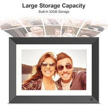 Load image into Gallery viewer, WiFi Digital Picture Frame Smart Digital Photo Frame - 10.1 inch FHD 32GB Digital Frame Touch Screen, Full Function, Easy to Share Photo Video via App Email, Unlimited Cloud Storage, Gift for Mom Dad