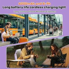 Load image into Gallery viewer, VAVOFO Desk lamp Rechargeable Foldable & Portable Light,15 Light dimming Modes Cordless Lamp,Cute Desk lamp,Battery Operated 6000mAh LED Battery Lights,Modern Office