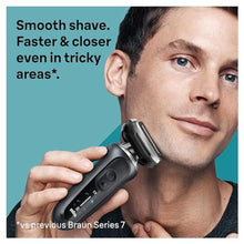 Load image into Gallery viewer, Braun Electric Shaver for Men, Series 7 7120s, Wet & Dry Shave, Turbo & Gentle Shaving Modes, Waterproof Foil Shaver, with Precision Trimmer, Space Grey