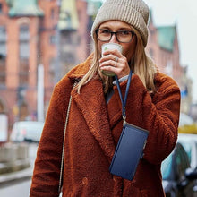 Load image into Gallery viewer, XcaseBar for Samsung Galaxy S24 Ultra Wallet case with Zipper Credit Card Holder RFID Blocking,Flip Folio Book PU Leather Shockproof Protective Cover Women Men for Samsung S24Ultra Phone case Blue