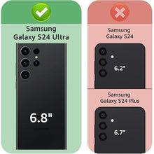 Load image into Gallery viewer, XcaseBar for Samsung Galaxy S24 Ultra Wallet case with Zipper Credit Card Holder RFID Blocking,Flip Folio Book PU Leather Shockproof Protective Cover Women Men for Samsung S24Ultra Phone case Blue