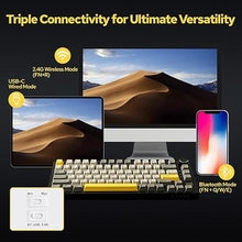 Load image into Gallery viewer, EPOMAKER Ajazz AK820 Pro 75% Mechanical Keyboard, Gasket-Mounted Gaming Keyboard with TFT Smart Display&Knob, Bluetooth 5.1/2.4G Wireless/Type-C Wired Custom Keyboard (Grey, Gift Switch)
