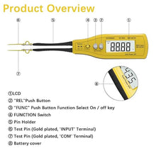 Load image into Gallery viewer, Digital SMD Tester 6000 Counts, Auto Ranging Intelligent Resistance Capacitance Diode Zener LED Battery Power Multi Meter Tweezer