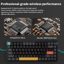 Load image into Gallery viewer, NuPhy Air75 V2 Portable 75% Low Profile Keyboard,84 keys RGB Backlight Wireless Mechanical Keyboard,Supports Bluetooth/2.4G/USB-C,Compatible with Windows/Mac OS/Linux Systems-Black Gateron Moss Switch
