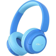 Load image into Gallery viewer, iClever BTH22 Kids Bluetooth Headphones, 60H Play Time, USB C Fast Charging, Bluetooth 5.4, AUX Cord,Safe Volume 74/85 dBA,Toddler Headphones for iPad/Tablet/Travel/School, Blue