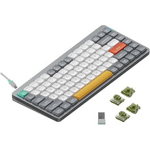 Load image into Gallery viewer, nuphy Air75 V2 Portable 75% Mechanical Keyboard,Wireless Keyboard,Supports Bluetooth/2.4G/USB-C RGB Gaming Keyboards,Compatible with Windows/Mac OS/Linux Systems Grey-Gateron Moss Switch