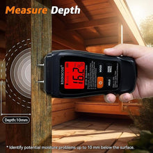 Load image into Gallery viewer, Moisture Meter for Drywall, Wood Moisture Meters for Walls, Carpet, Floor Humidity Detector, Lumber Firewood Moisture Meter for Wood, Like Hardwood and Softwood