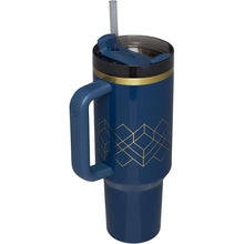 Load image into Gallery viewer, Stanley Quencher H2.0 Tumbler with Handle and Straw 40 oz | Flowstate 3-Position Lid | Cup Holder Compatible for Travel | Insulated Stainless Steel Cup | BPA-Free | Nightfall Gloss Deco