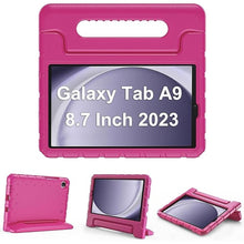 Load image into Gallery viewer, ProCase Kids Case for Galaxy Tab A9 Shockproof Cover with Handle Stand Lightweight Kids Friendly Protective Case for Galaxy Tab A9 2023 SM-X110 -Magenta