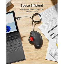Load image into Gallery viewer, Nulea M509 Trackball Mouse Wired, Ergonomic Design, Easy Thumb Control, Precise & Smooth Tracking, 2-in-1 Interface (Type A &Type C), Compatible for PC, Laptop, Mac, Windows(Red).
