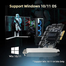 Load image into Gallery viewer, Binardat 6-Port PCIe x4 SATA 3.0 Controller, Includes 6 SATA Cables and Low Profile Bracket, Windows 10/11 Compatible