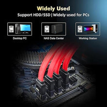 Load image into Gallery viewer, Binardat M.2 to SATA Card, 4 Port, 6Gbps Controller, Includes SATA Cables, for Windows 10/11