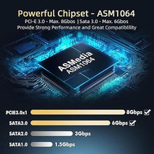 Load image into Gallery viewer, Binardat PCIE X1 to SATA Card 4 Port, 6Gbps SATA 3.0 Controller, Includes 4 SATA Cables and Low Profile Bracket, for Windows 10/11