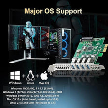 Load image into Gallery viewer, Binardat PCIE to 4 Ports USB 3.0 Expansion Card, Self-Powered, Low Profile Bracket, USB3 Hub Controller Adapter for Windows 10/11