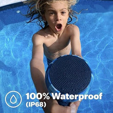 Load image into Gallery viewer, Speaqua – Bluetooth Speaker-Waterproof, Floatable, Portable Speaker Beach Accessory - Dual Portable Speakers Bluetooth Wireless Pairing - Removable Suction - Barnacle Vibe 3.0 (Manta Ray Black)