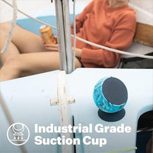 Load image into Gallery viewer, Speaqua – Bluetooth Speaker-Waterproof, Floatable, Portable Speaker Beach Accessory - Dual Portable Speakers Bluetooth Wireless Pairing - Removable Suction - Barnacle Vibe 3.0 (Manta Ray Black)