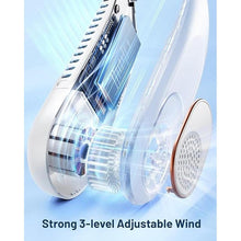 Load image into Gallery viewer, SWEETFULL Portable Neck Fan 360° Cooling Bladeless Personal Fan | No Hair Twisting - 4000mAh USB Rechargeable Wearable Fan for Travel, Birthday Gifts for Men, Women, Mom, and Dad