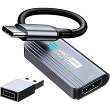 Load image into Gallery viewer, Video Capture Card, HDMI to USB C 3.0 Capture Card, 1080P 60FPS Video Capture Device, for Streaming, Teaching,Gaming, Video conferencing or Live Broadcasting