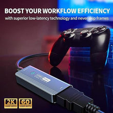 Load image into Gallery viewer, Video Capture Card, HDMI to USB C 3.0 Capture Card, 1080P 60FPS Video Capture Device, for Streaming, Teaching,Gaming, Video conferencing or Live Broadcasting