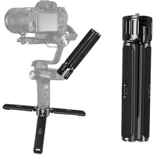 Load image into Gallery viewer, Aluminum Heavy Duty Mini Tripod, Desktop Tabletop Stand Tripod for DSLRs Gimbals, Zhiyun Weebill/Crane/Lab, DJI Ronin S/SC/RS/RSC Series, Osmo Mobile, Gimbal Handle Grip Stabilizer