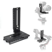 Load image into Gallery viewer, L Bracket Vertical Mount Quick Release Plate for DJI Ronin RSC2 / RS2/ RS3 / S, Zhiyun Weebill S Gimbal, DSLR Camera, Tripod, Monopod