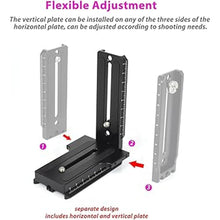 Load image into Gallery viewer, L Bracket Vertical Mount Quick Release Plate for DJI Ronin RSC2 / RS2/ RS3 / S, Zhiyun Weebill S Gimbal, DSLR Camera, Tripod, Monopod