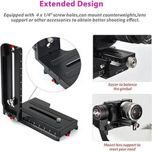 Load image into Gallery viewer, L Bracket Vertical Mount Quick Release Plate for DJI Ronin RSC2 / RS2/ RS3 / S, Zhiyun Weebill S Gimbal, DSLR Camera, Tripod, Monopod