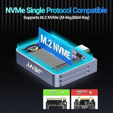 Load image into Gallery viewer, JEYI 2230 Only M.2 Enclosure, Direct-Attached Wireless USB C 10Gbps M.2 NVMe SSD Enclosure Adapter, 2tb Max - i9 Zebra 2230C