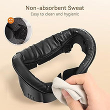 Load image into Gallery viewer, 3-in-1 PU Leather Facial Interface for Meta Quest 3 Christmas, Bigger FOV Frame, Thicked Face Pad Widly Cushion Enhance Comfort | Immersive Nose Light Blocker, Vent Grills Reduce Lenses Foggy