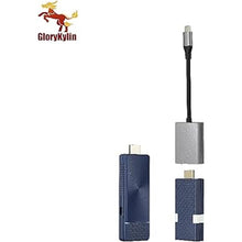 Load image into Gallery viewer, GKCast Wireless Display Transmitter and Receiver Kit Support 4K, USB-C & HDMI Dual Transmit Ports, Wireless Presentation Devices for Laptop, Smartphone, Projector, HDTV 165FT/50M. (Grey)