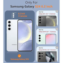 Load image into Gallery viewer, FNTCASE for Samsung Galaxy S24 Case: Dual Layer Heavy Duty Cell Phone Protective Cover Shockproof Rugged with Non-Slip Textured - Military Drop Protection Bumper Tough - 2024, 6.2inch