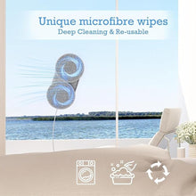 Load image into Gallery viewer, Tosima W2 Window Cleaner Robot, Automatic Cleaning with Intelligent Path Planning, 3800Pa Suction Power, Edge Detection Technology, Remote Control, White
