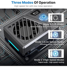 Load image into Gallery viewer, UURig Upgrade Camera Cooling Fan for Sony/Canon/FUJIFILM/Nikon DSLR Cameras Video Shooting Accessories Flexible Adjustment Spring Mount Design Camera Cooling Black