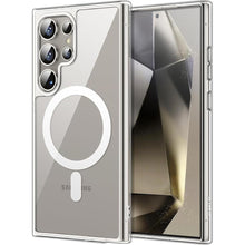 Load image into Gallery viewer, JETech Magnetic Case for Samsung Galaxy S24 Ultra 5G, Compatible with MagSafe, Shockproof Protective Phone Cover, Non-Yellowing Hard Clear PC Back (Clear)