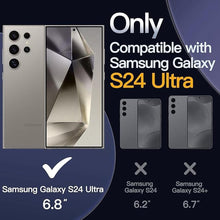 Load image into Gallery viewer, JETech Magnetic Case for Samsung Galaxy S24 Ultra 5G, Compatible with MagSafe, Shockproof Protective Phone Cover, Non-Yellowing Hard Clear PC Back (Clear)