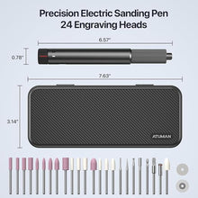 Load image into Gallery viewer, Electric Engraving Pen, USB Rechargable Engraving Pen with 24 Bits, Cordless Etching Engraving Tool, Portable DIY Rotary Engraver for Jewelry, Wood, Glass, Stone, Carving, Resin