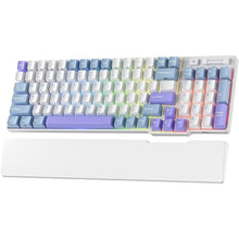 Load image into Gallery viewer, RK ROYAL KLUDGE RK96 RGB Limited Ed, 90% 96 Keys Wireless 3-Mode BT5.0/2.4G/USB-C Hot Swappable Mechanical Keyboard w/Wrist Rest, Volume Control, Software, Massive Battery, RK Pale Green Switch